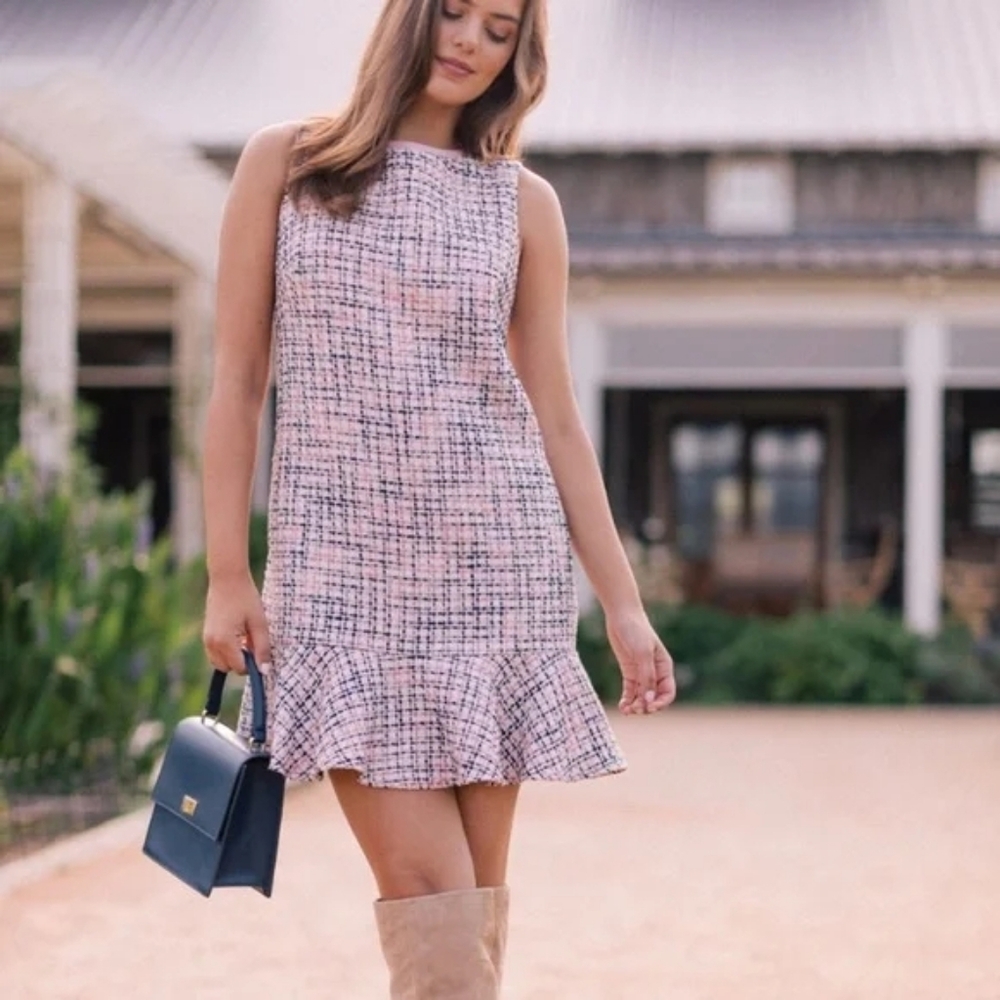 Gal Meets Glam Annika Tweed Dress $25 FIRM